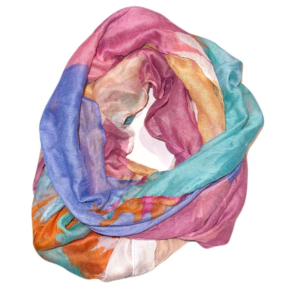 Vanity colorful infinity scarf